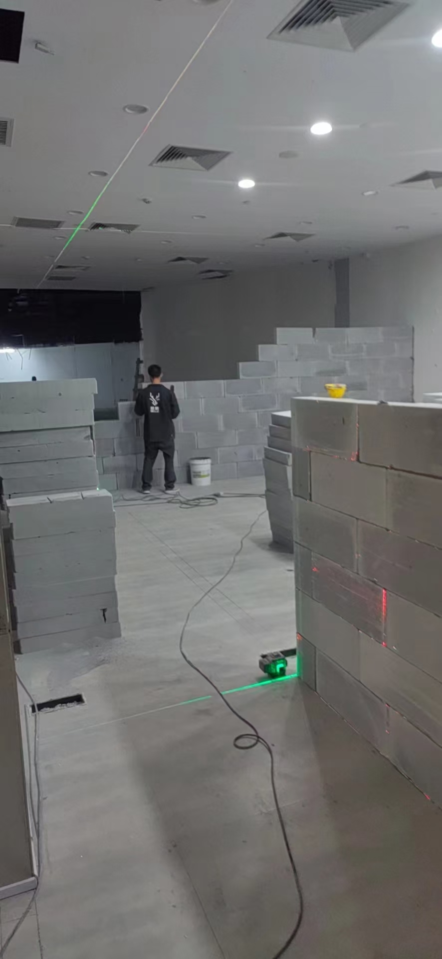 室内隔墙墙体细节